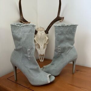 Wild Diva Denim Heels